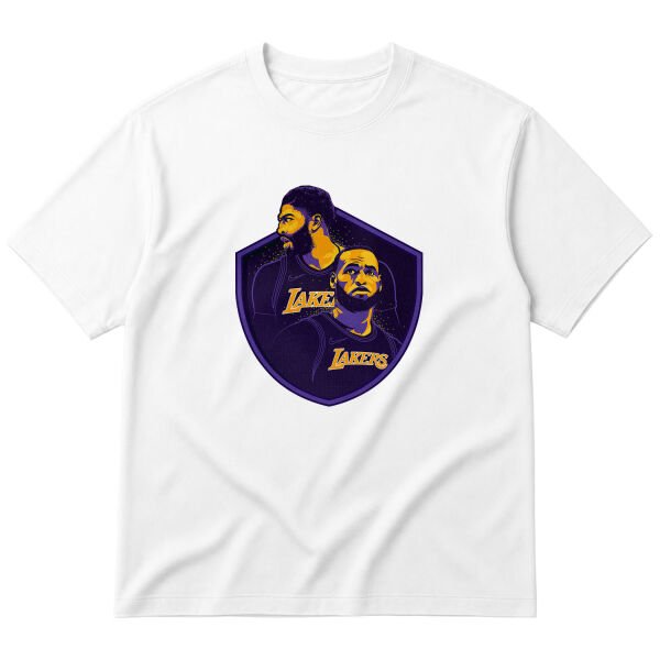 James & Davis Badge Oversize Tişört