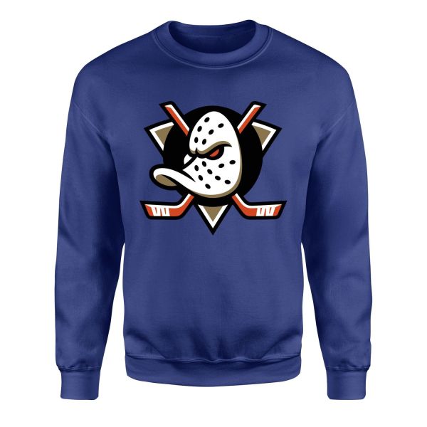 Anaheim Ducks Shield Sweatshirt L - İndigo Mavisi