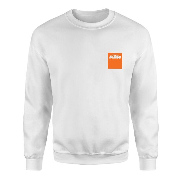 KTM Badge Sweatshirt L - Beyaz
