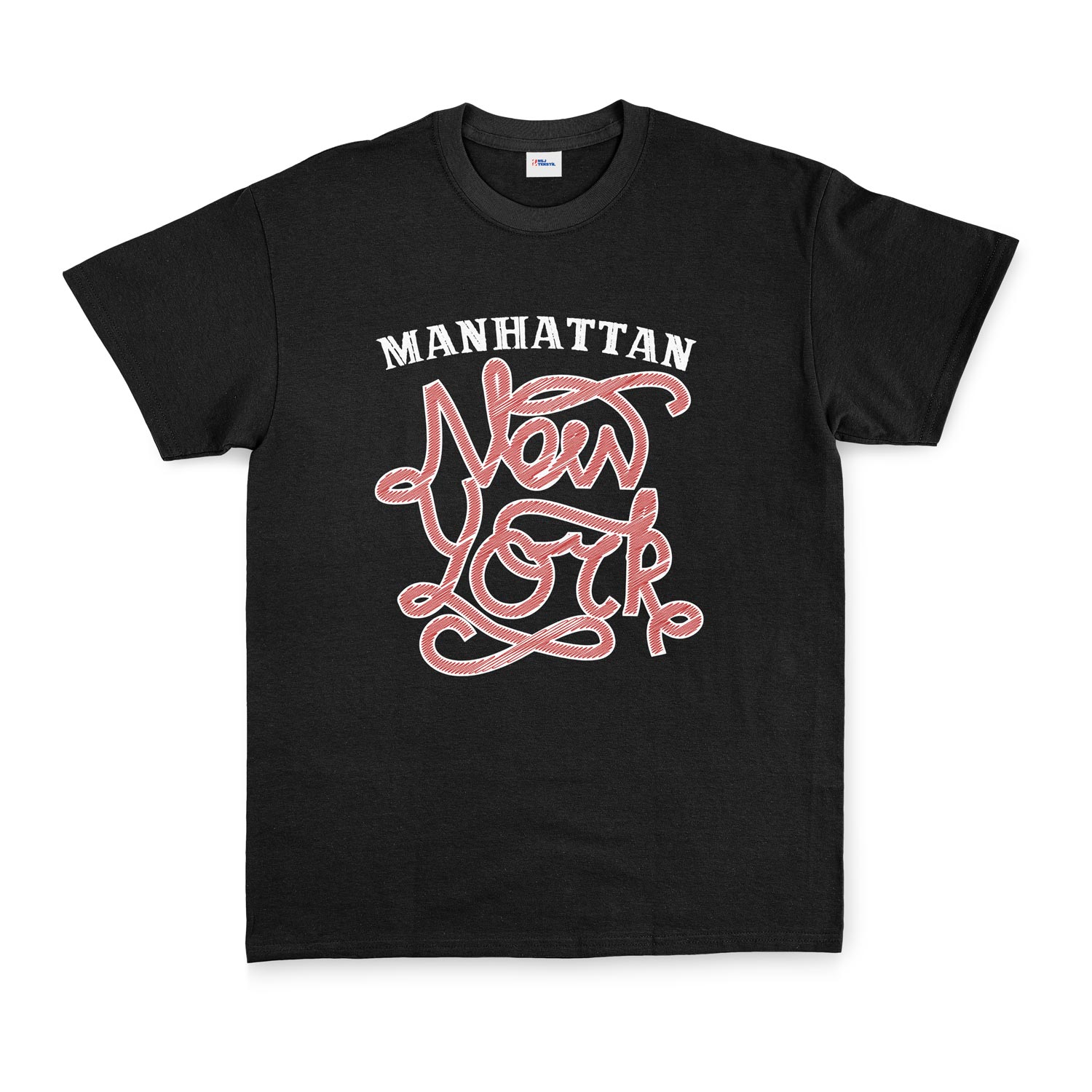 Manhatta, NYC Tişört M - Siyah
