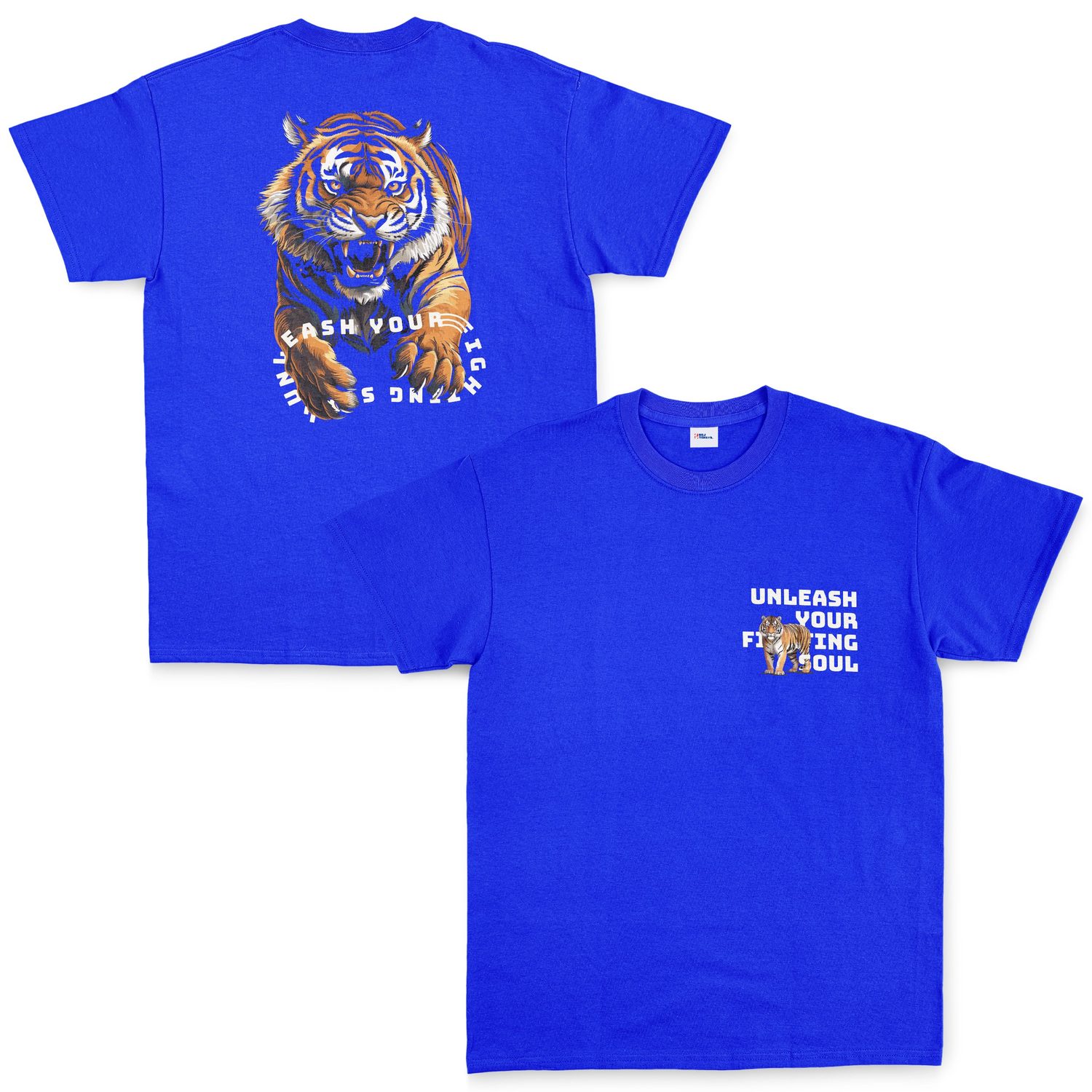 Unleash Your Fighting Soul | Tiger Tişört M - Mavi