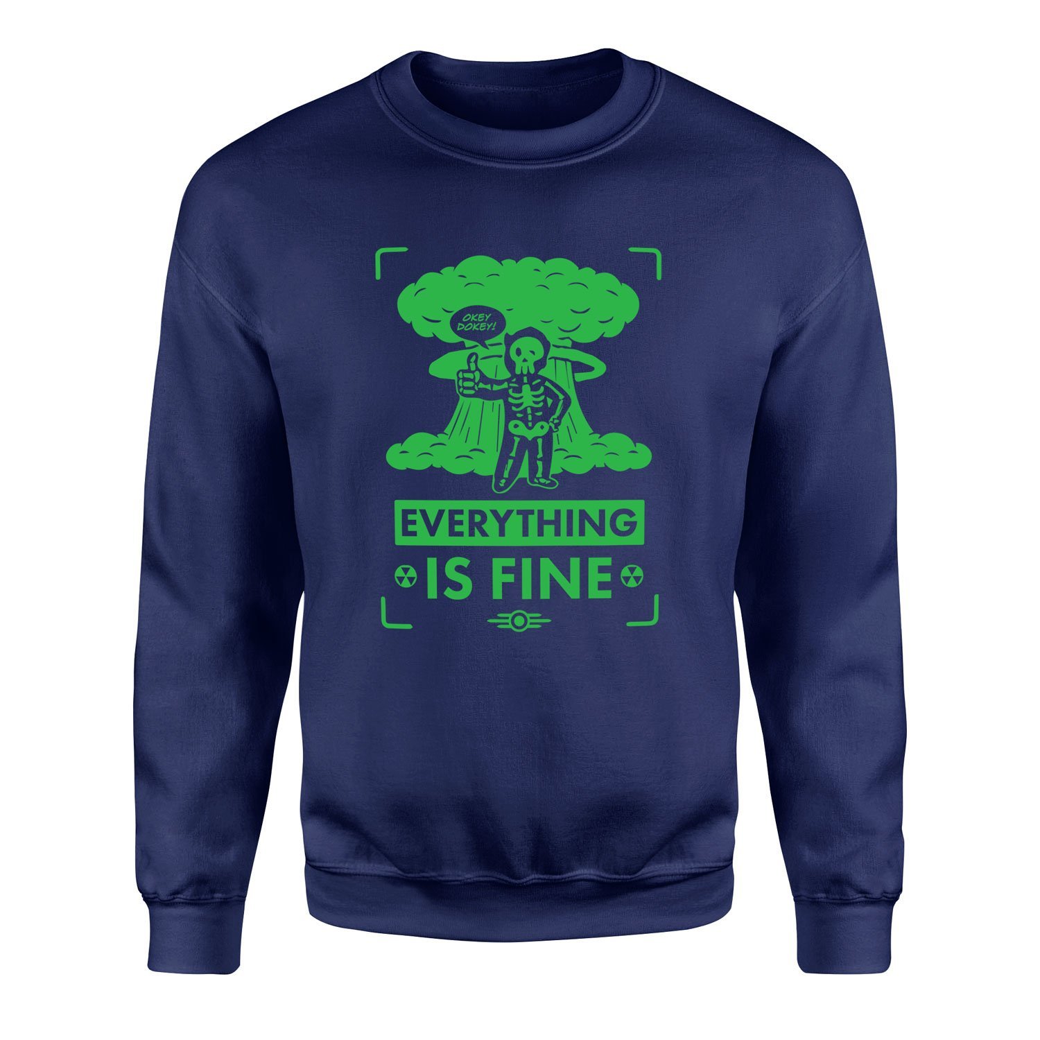 Everything is Fine | Fallout Sweatshirt M - Lacivert | OUTLET