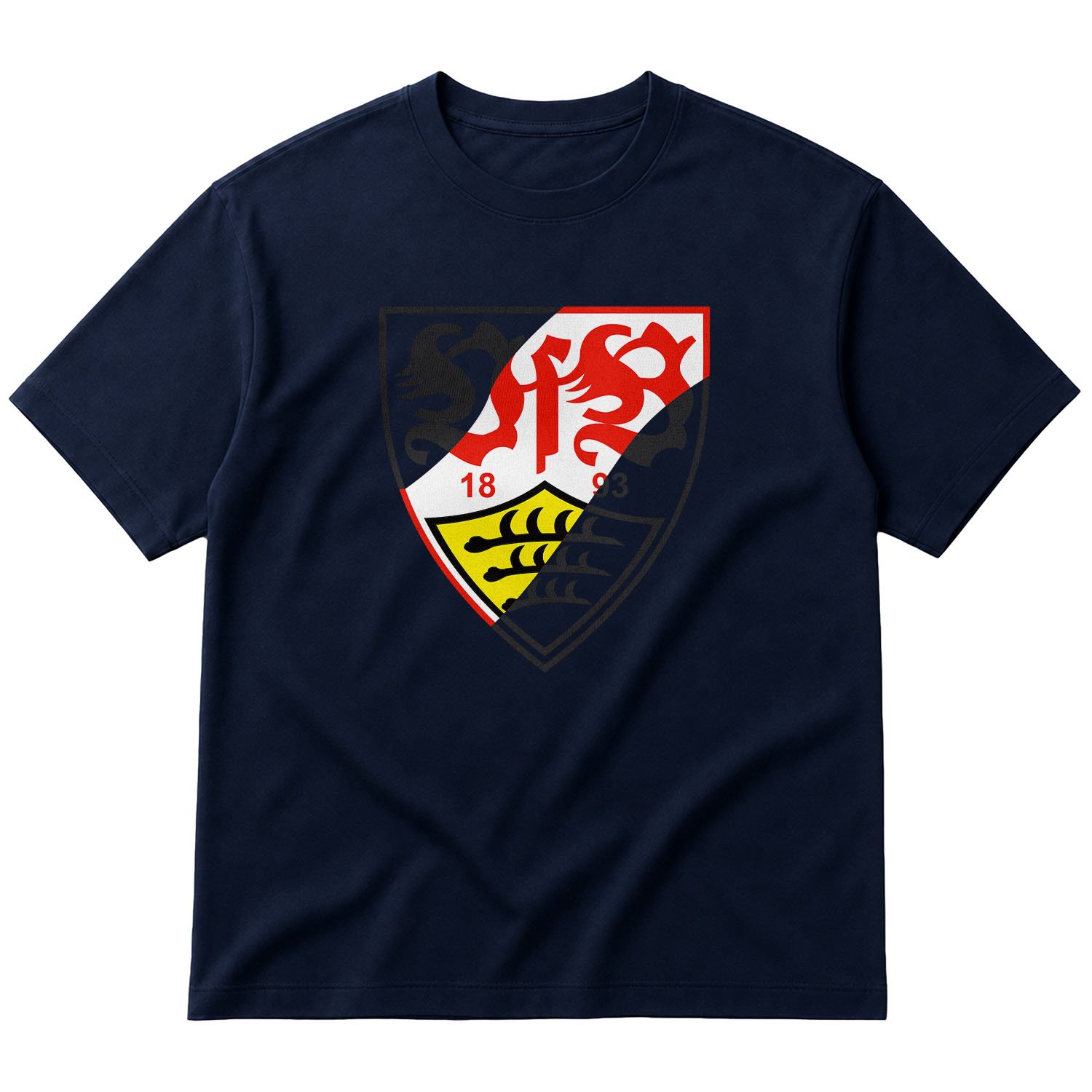 VfB Stuttgart Big Oversize Tişört S - İndigo Mavisi