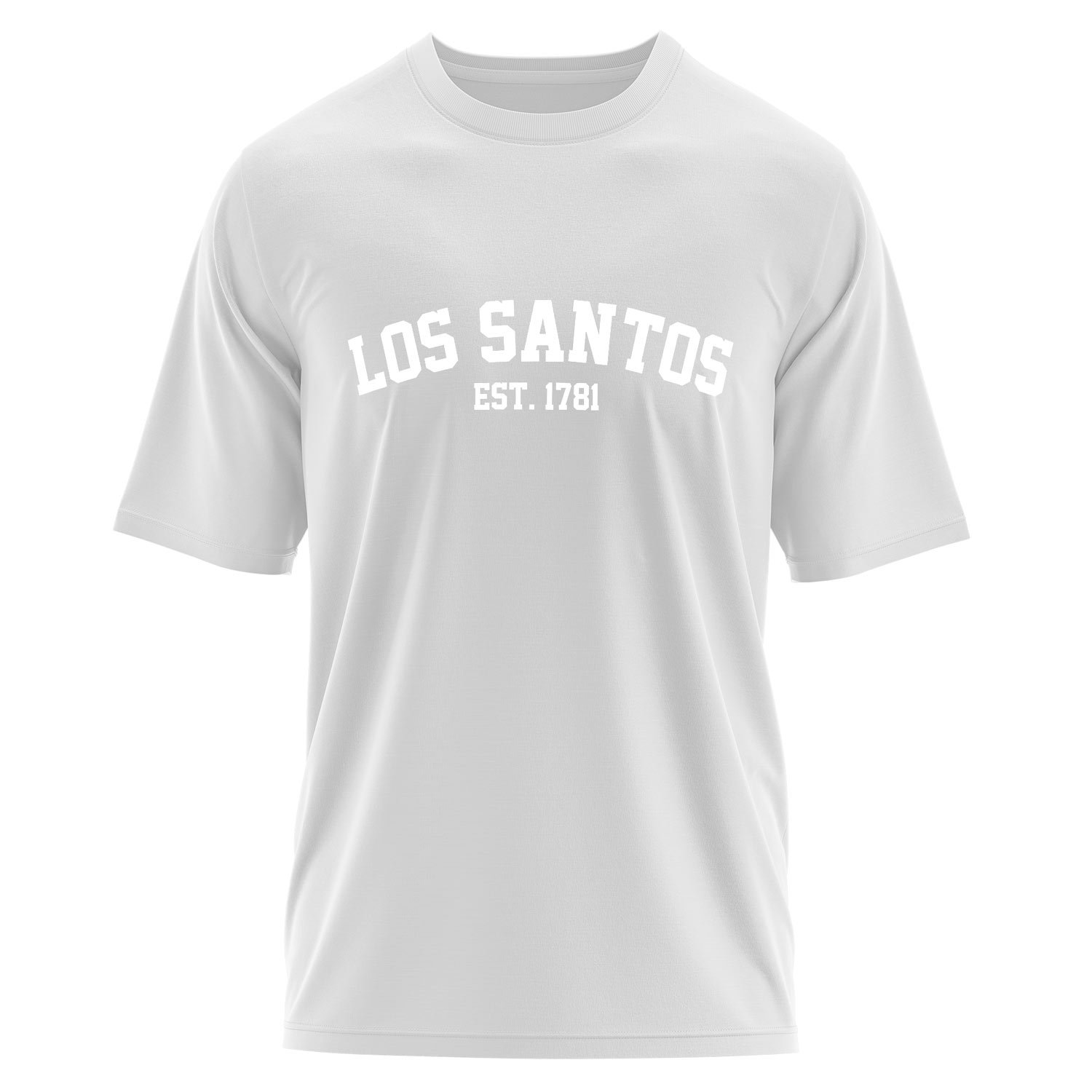 Los Santos EST 1781 Oversize Tişört M - Beyaz
