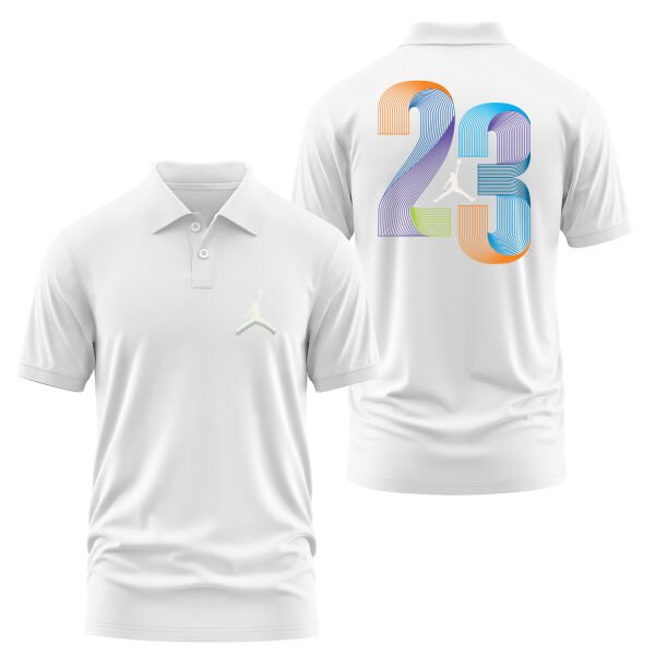 Air Jordan LC Polo Tişört L - Beyaz