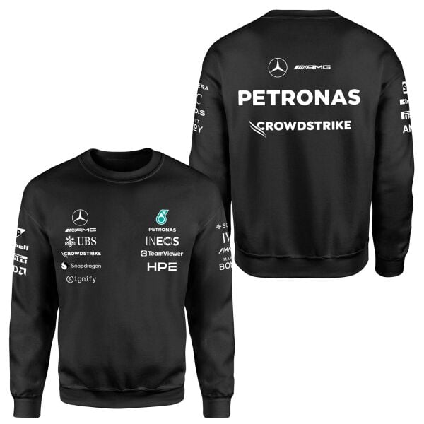 Mercedes AMG Petronas 2026 Teamline Sweatshirt M - Siyah | OUTLET