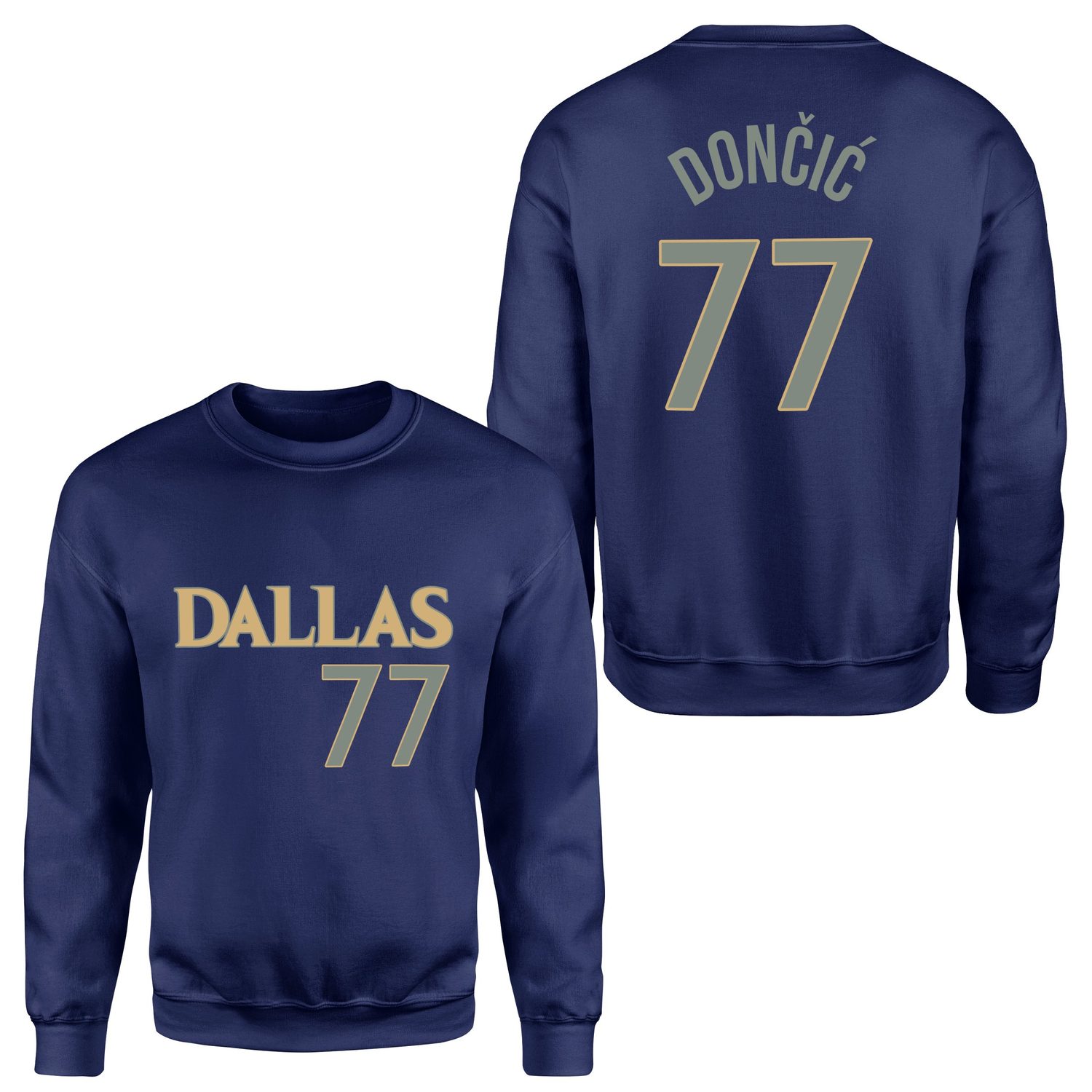 Luka Doncic 77 Forma Sweatshirt S - İndigo Mavisi