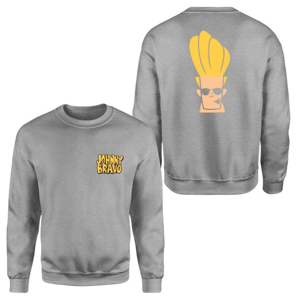 Woah Mamma | Johnny Bravo Sweatshirt M - Gri