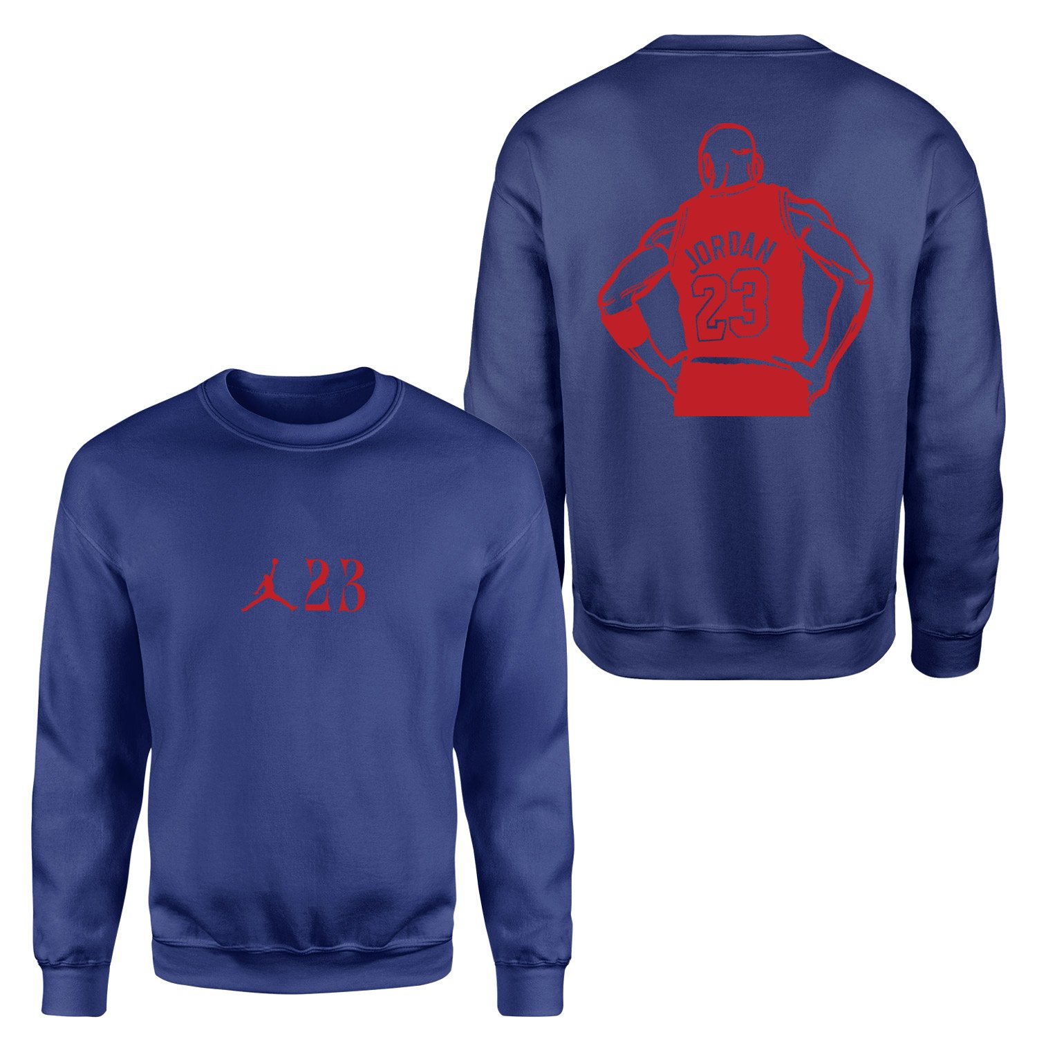 MJ 23 Unstoppable Red |  Air Jordan Sweatshirt S - İndigo Mavisi