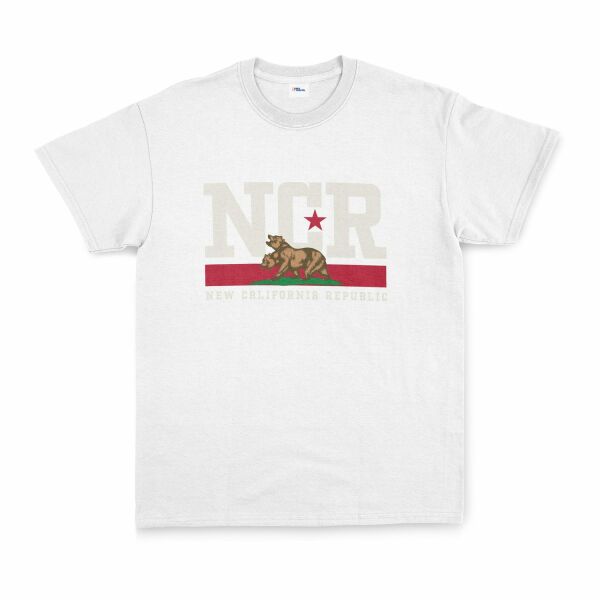NCR | Fallout Premium Tişört XL - Beyaz