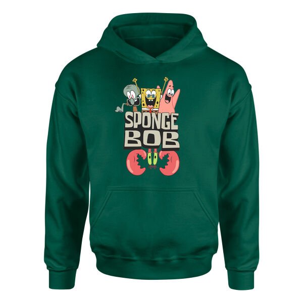 Sünger Bob Hoodie M - Nefti Yeşili