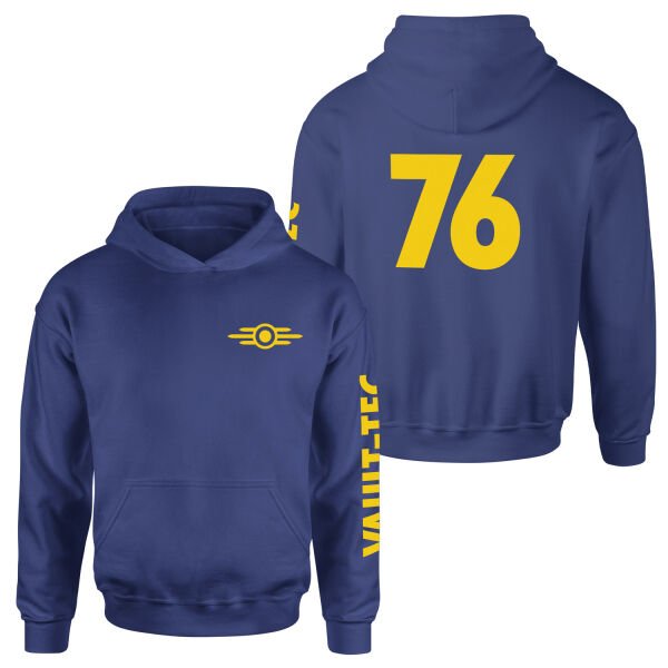 Vault 76 Dweller Hoodie XL - İndigo Mavisi