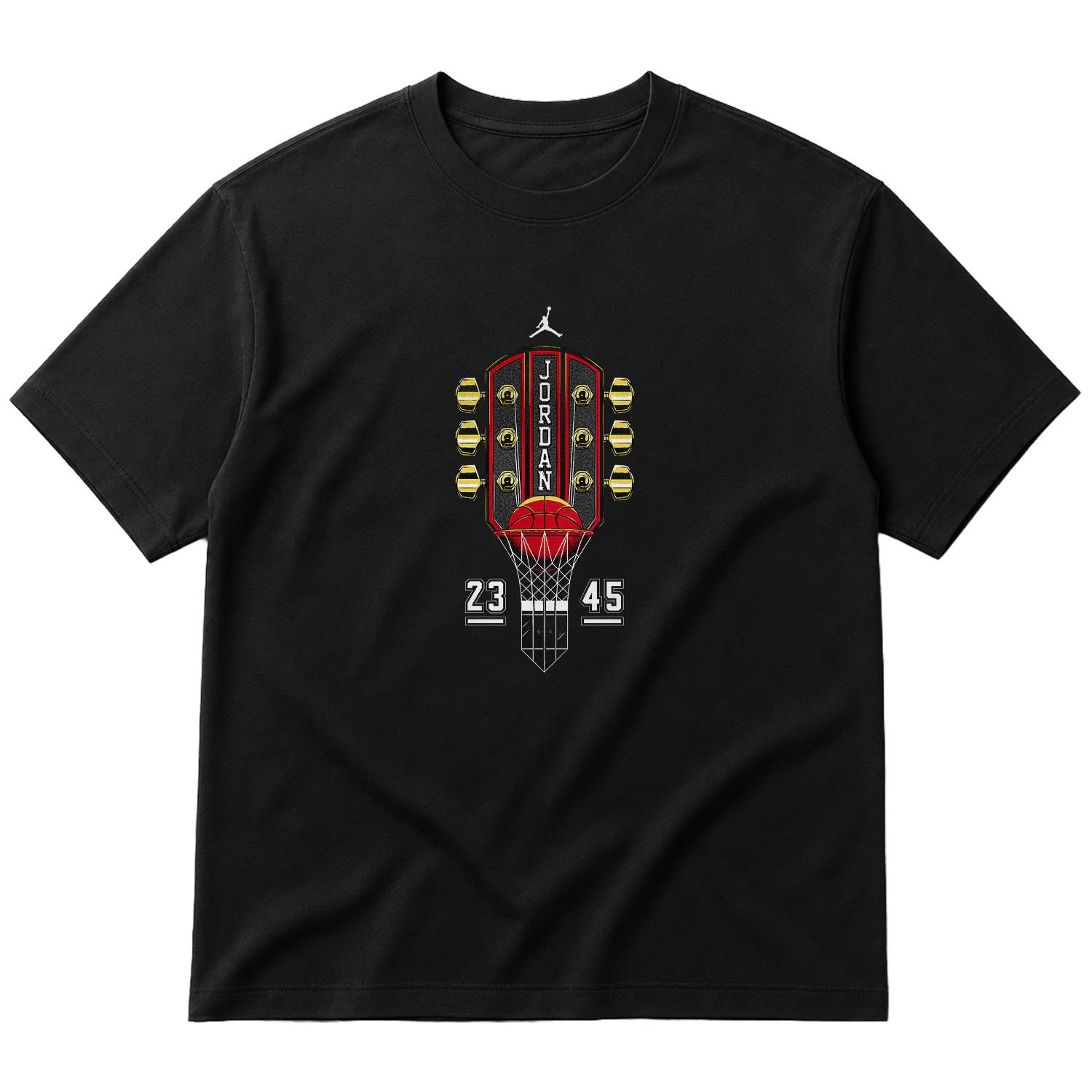 Air Jordan Guitar Oversize Tişört L - Siyah