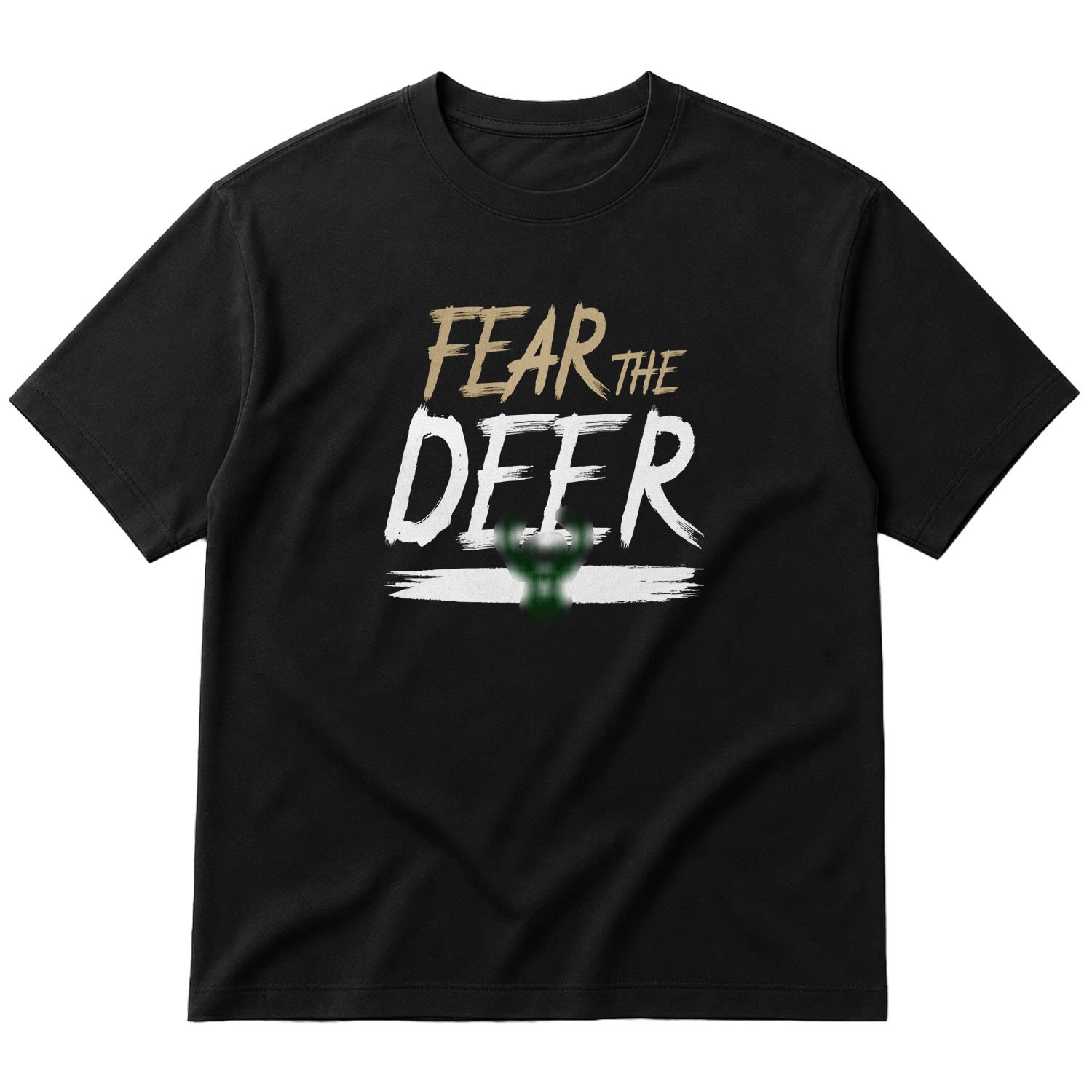 Fear the Deer Oversize Tişört XL - Siyah