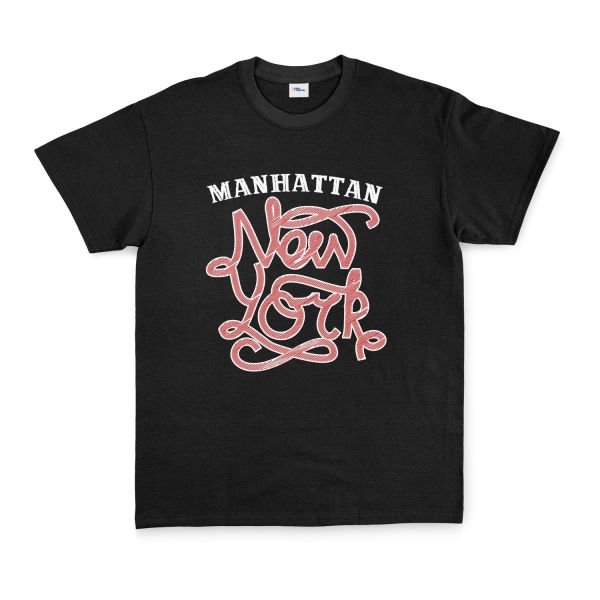 Manhatta, NYC Tişört XL - Siyah