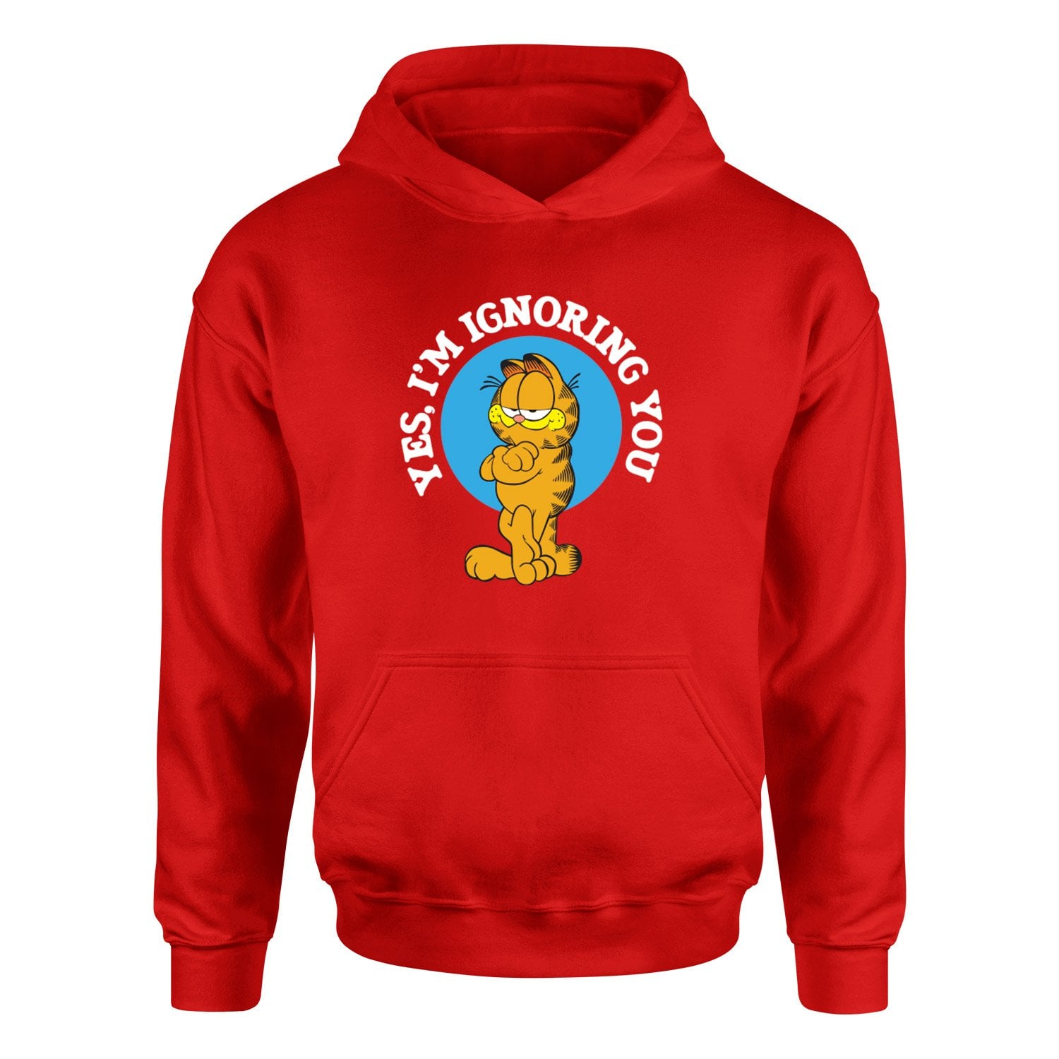 Yes, I’m Ignoring You | Garfield Hoodie M - Kırmızı