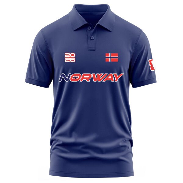 Norveç 2026 Polo Tişört M - İndigo Mavisi