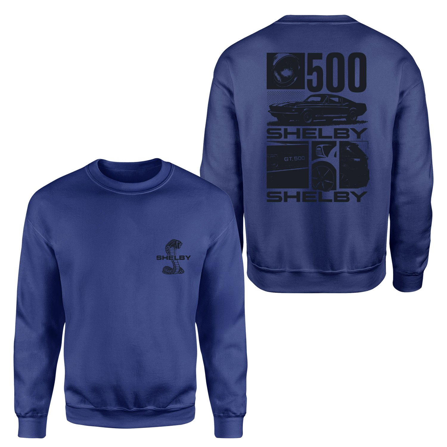 Shelby GT 500 Sweatshirt XL - İndigo Mavisi