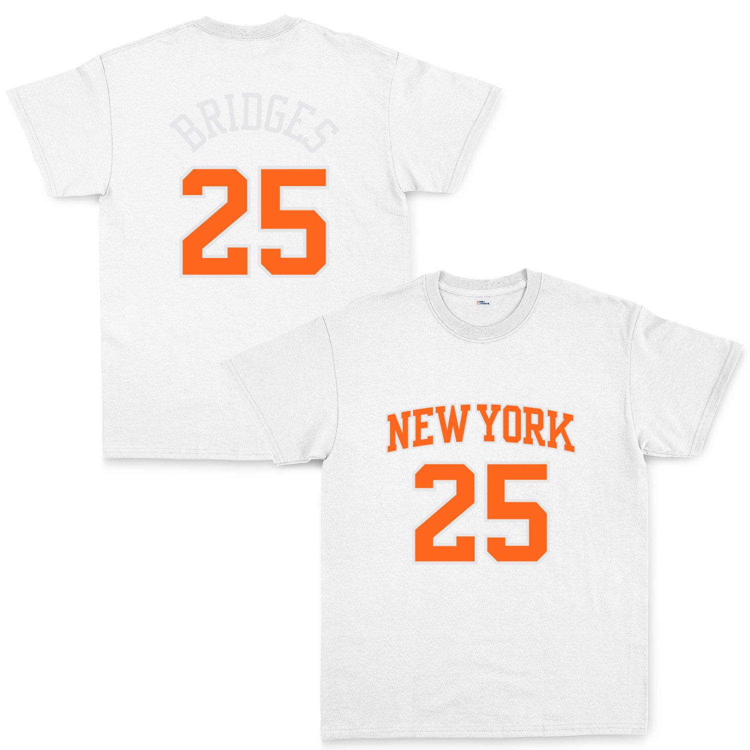 Mikail Bridges 25 New York Jersey Tişört M - Beyaz