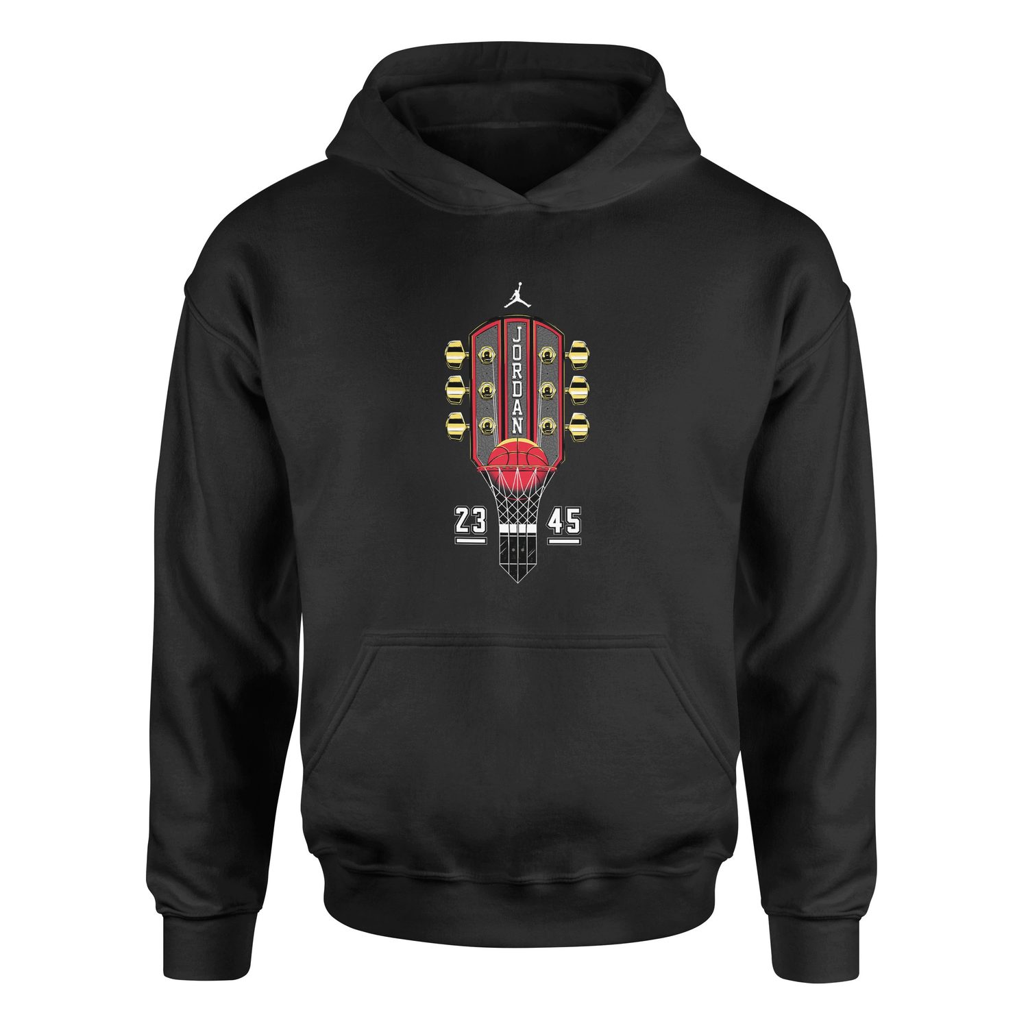 Air Jordan Guitar Hoodie S - Siyah