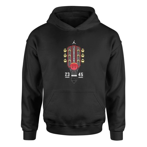 Air Jordan Guitar Hoodie S - Siyah