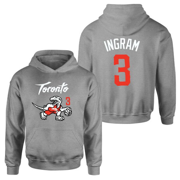 Brandon Ingram 3 City Edition Raptors Hoodie M - Gri