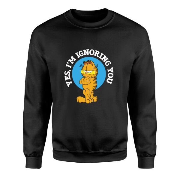 Yes, I’m Ignoring You | Garfield Sweatshirt XL - Siyah