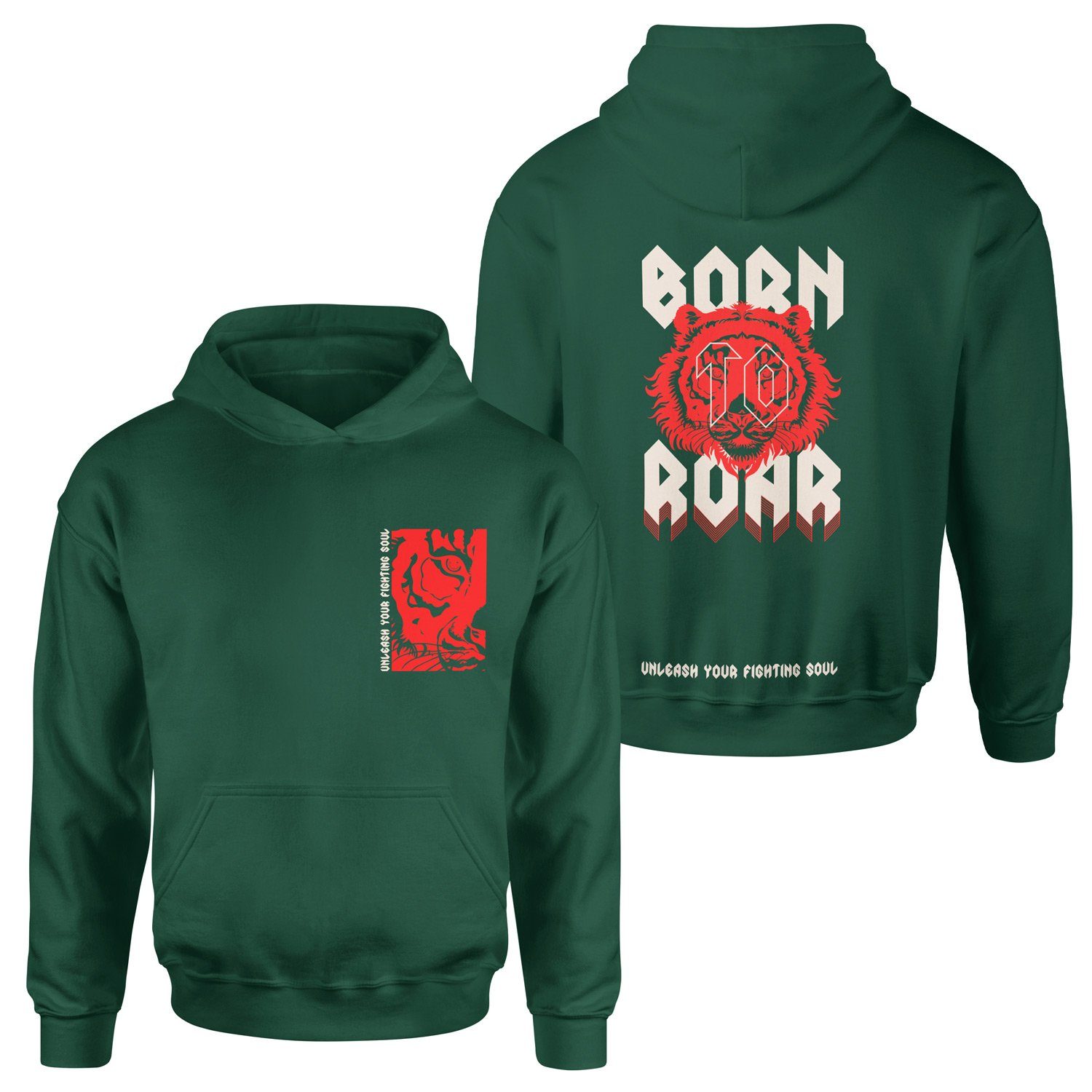 Unleash Your Fighting Soul | Tiger SE Hoodie M - Nefti Yeşili