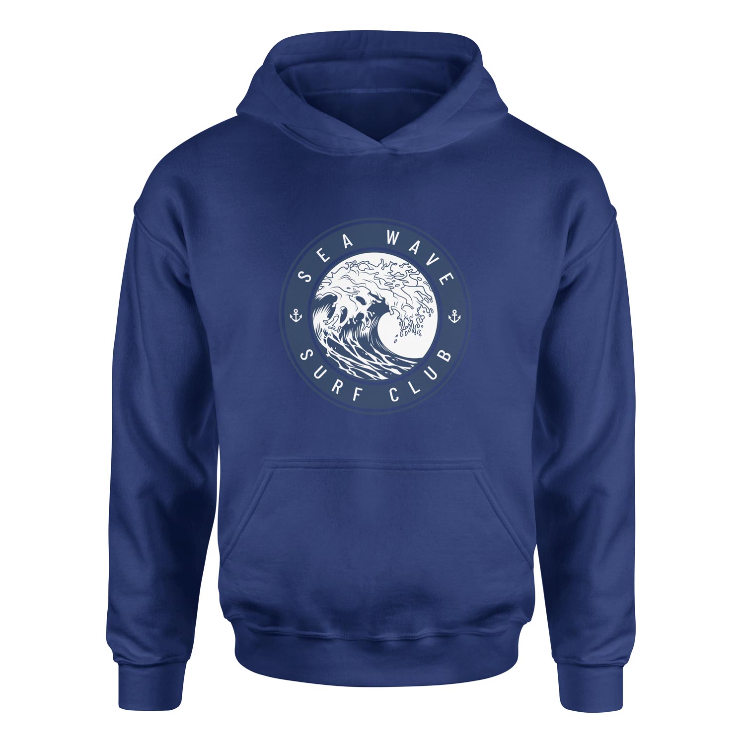 Sea Wave Surf Club Hoodie M - İndigo Mavisi