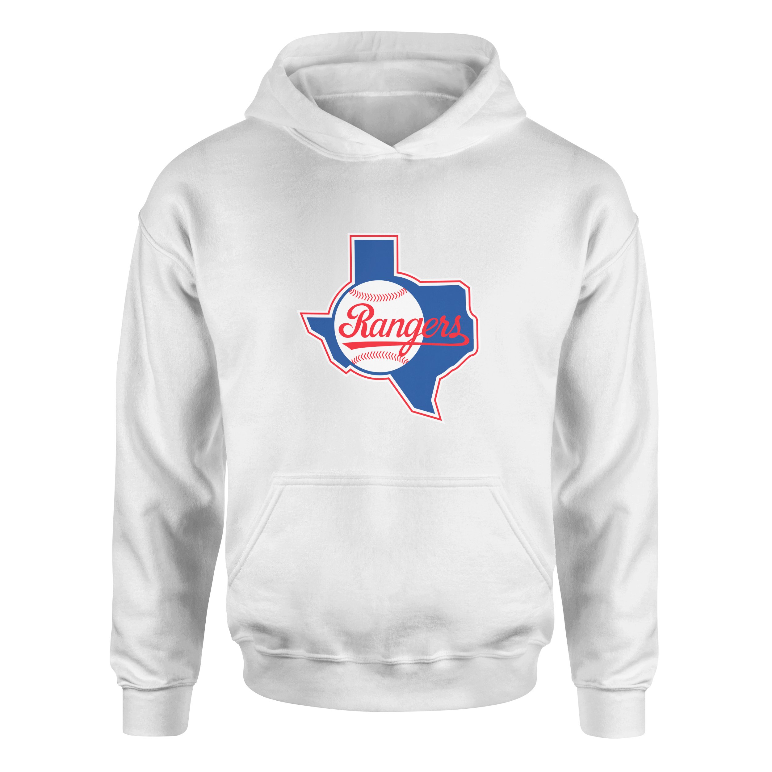 Rangers, TX Hoodie XXL - Beyaz