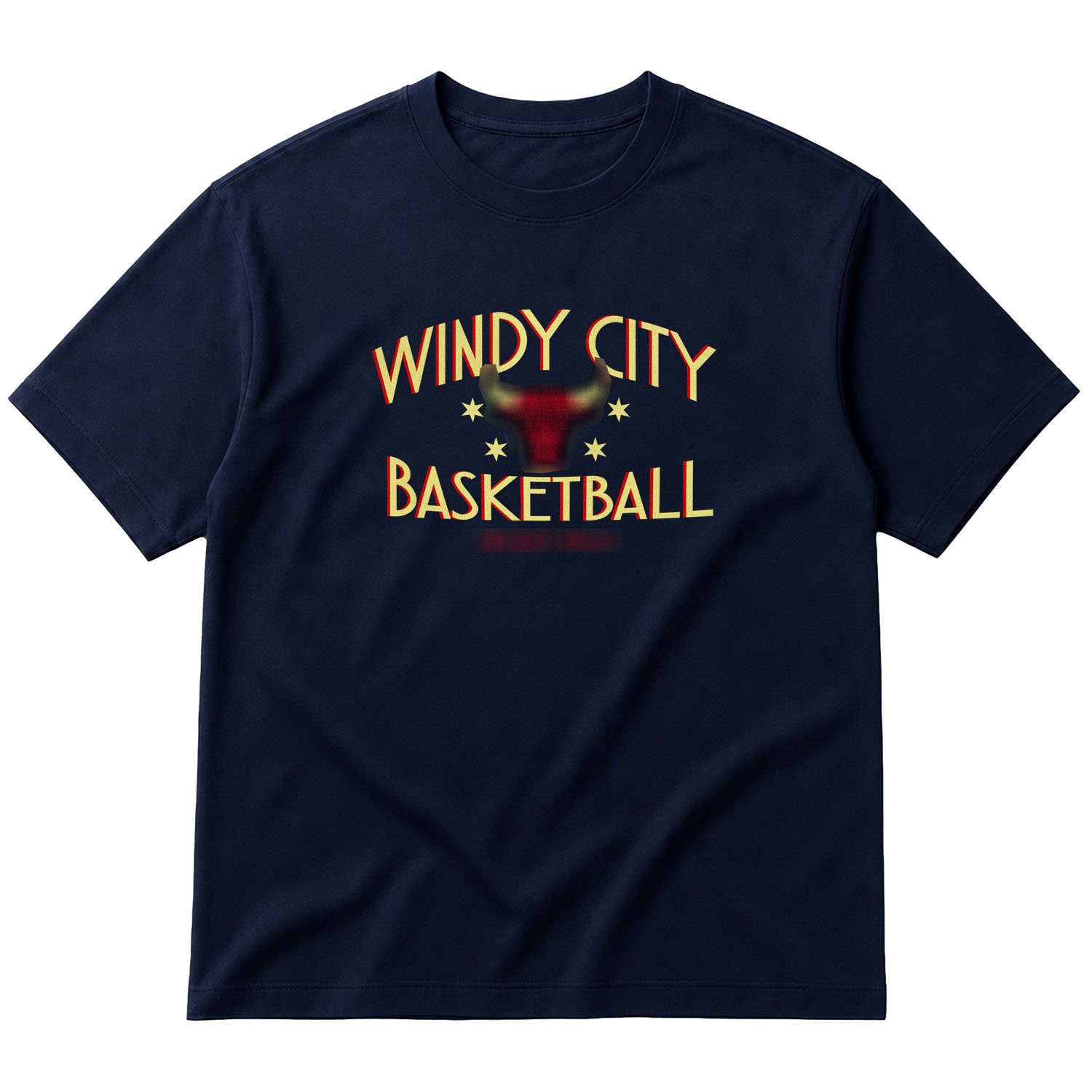 Windy City Basketball Oversize Tişört XL - İndigo Mavisi