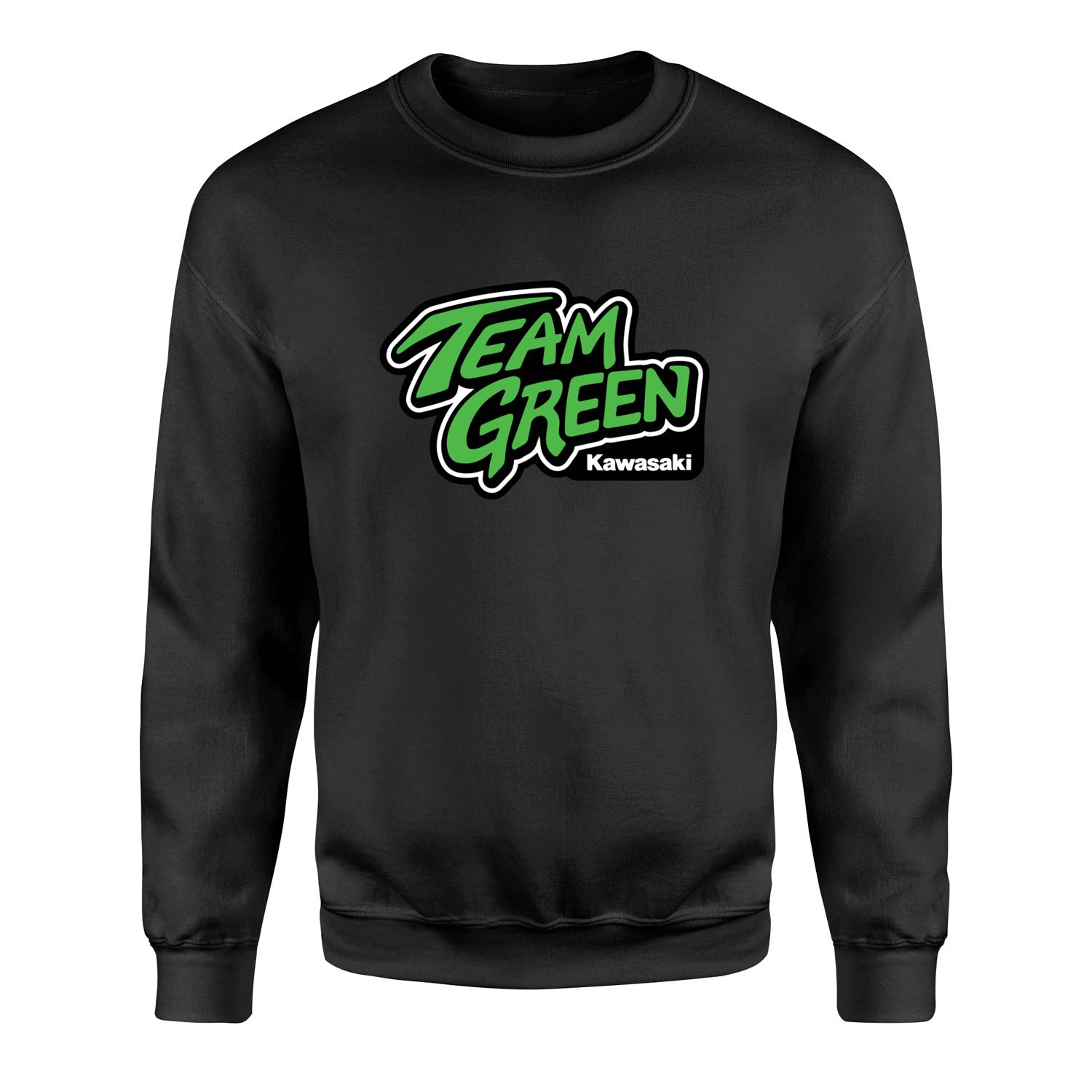 Team Green Kawasaki Racing Sweatshirt S - Siyah