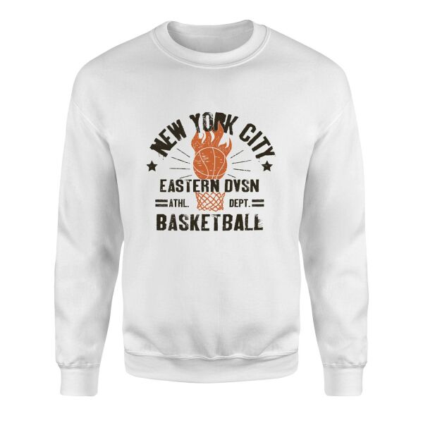 NYC Eastern DVSN Sweatshirt M - Beyaz