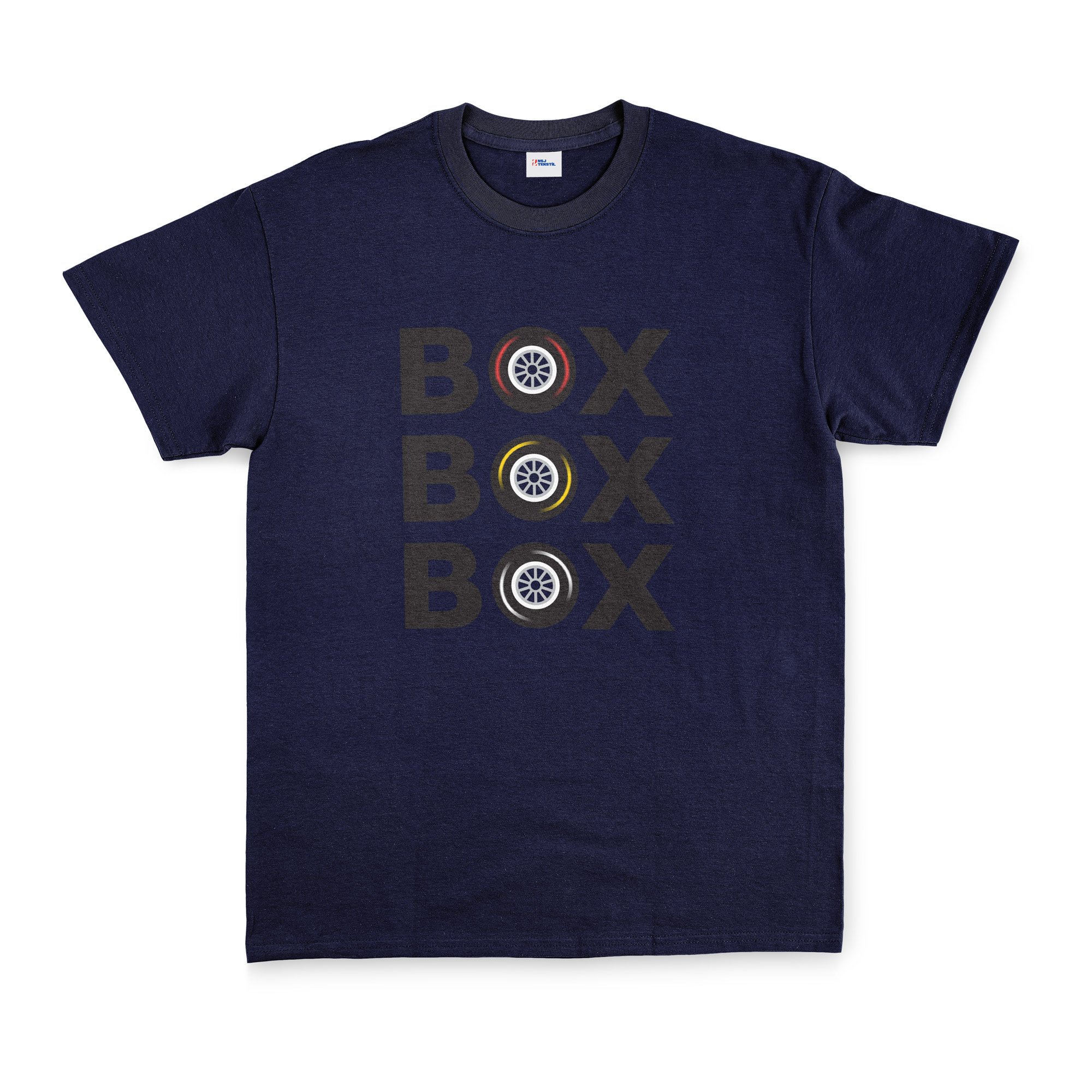BOX BOX BOX Tişört S - İndigo Mavisi