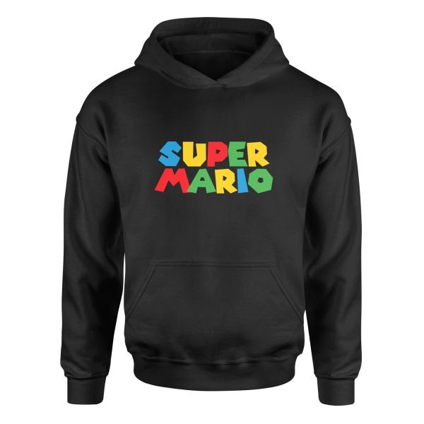 Super Mario Hoodie S - Siyah