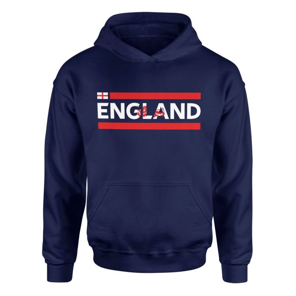 England Hoodie M - İndigo Mavisi