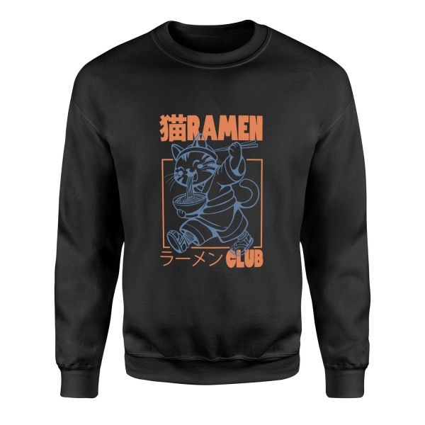 Ramen Club Sweatshirt M - Siyah