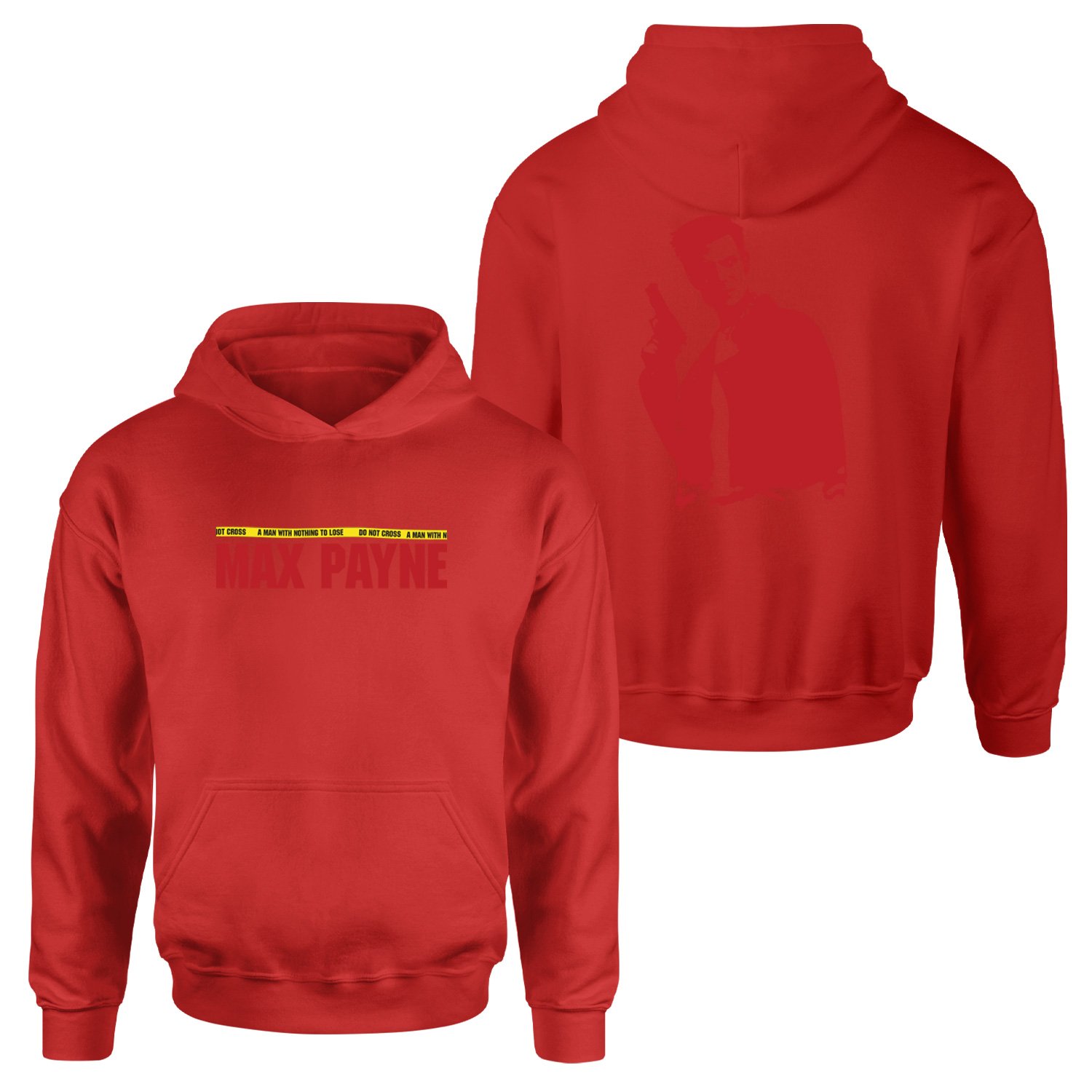 Max Payne Hoodie M - Kırmızı
