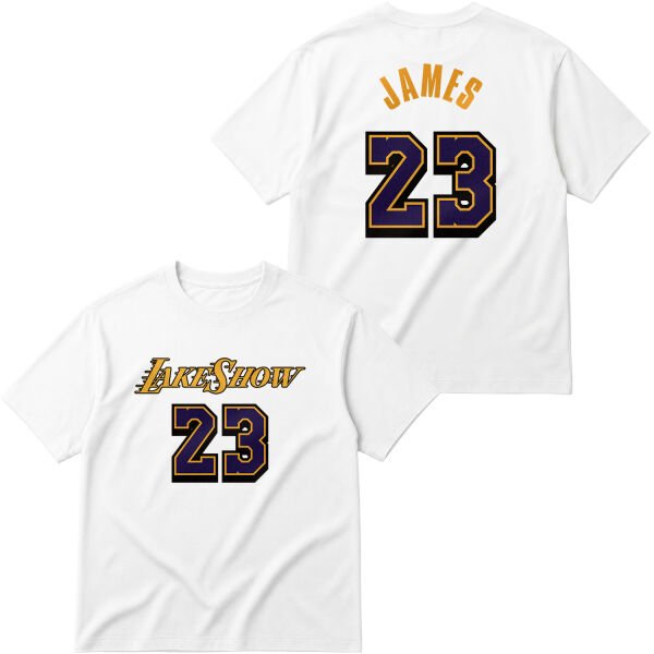 LeBron James 23 LakeShow Oversize Tişört M - Beyaz