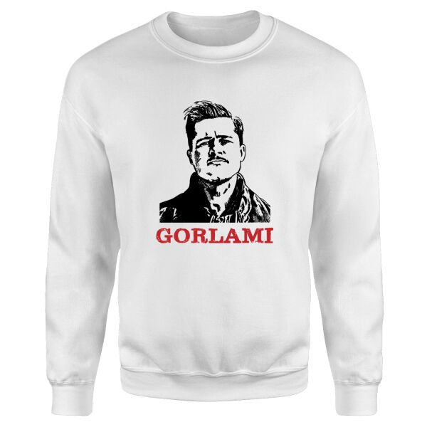 Gorlami | Brad Pitt Sweatshirt M - Beyaz