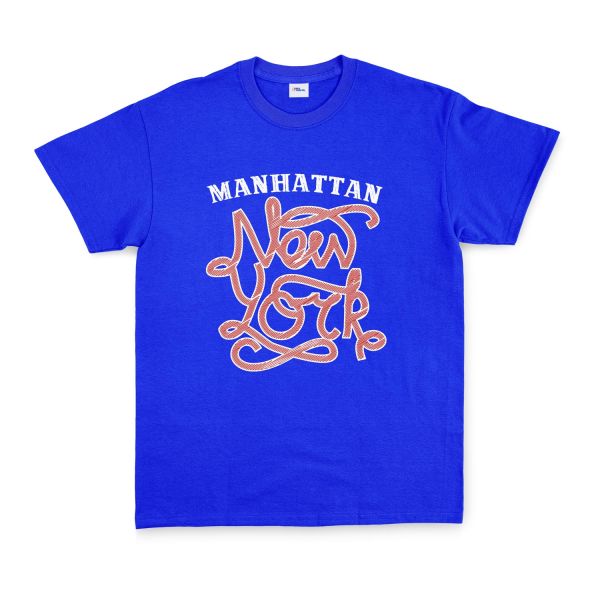 Manhatta, NYC Tişört S - Mavi