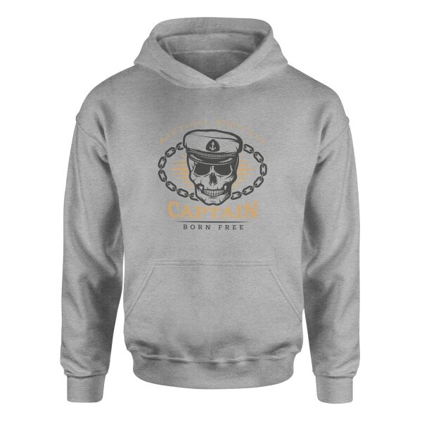 Captain Denizci Hoodie S - Gri