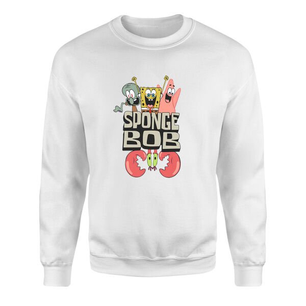 Sünger Bob Sweatshirt M - Beyaz