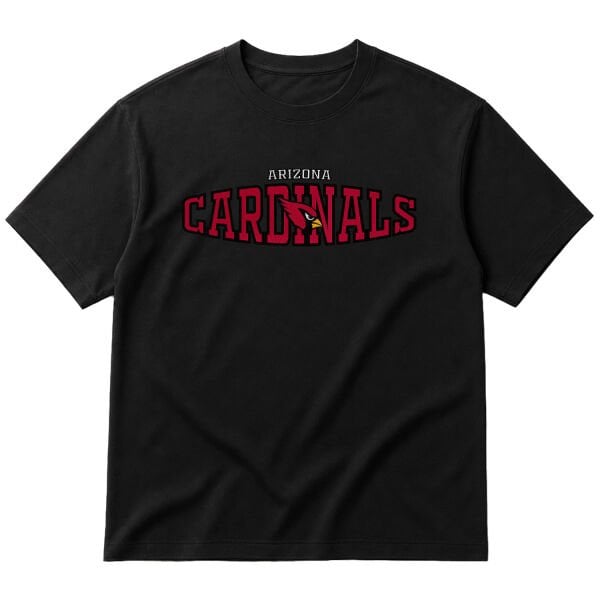 Arizona Cardinals Oversize Tişört S - Siyah