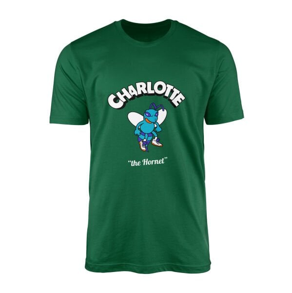 Charlotte Cartoon Tişört S - Nefti Yeşili