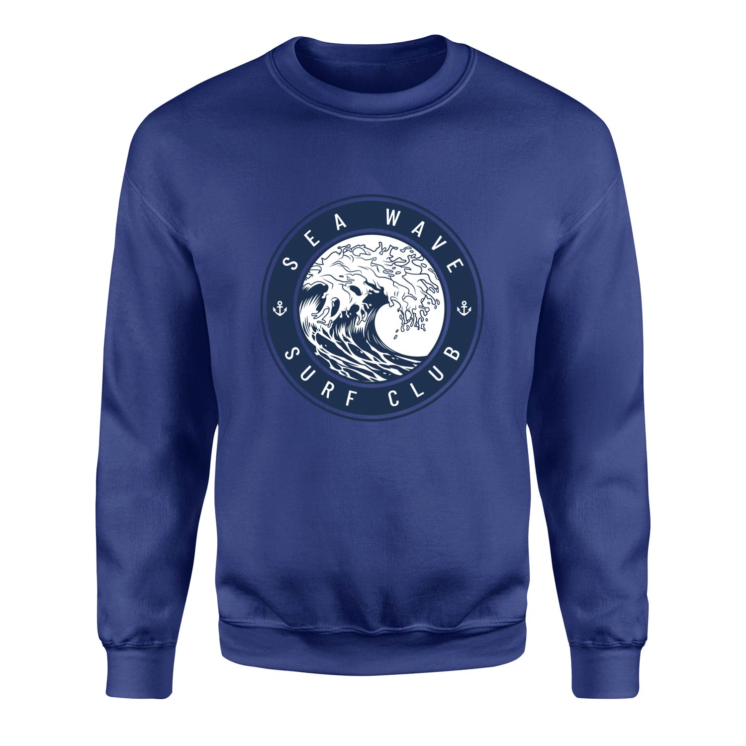 Sea Wave Surf Club Sweatshirt M - İndigo Mavisi