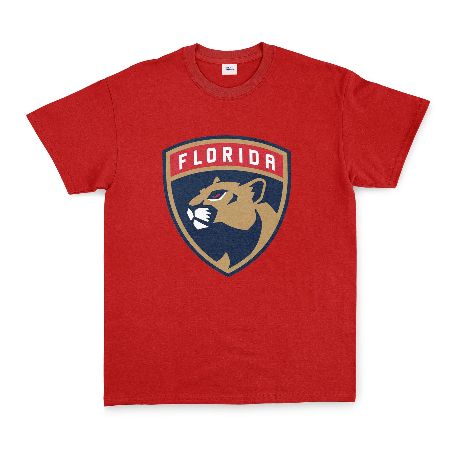 Florida Panthers Shield Tişört XXL - Kırmızı