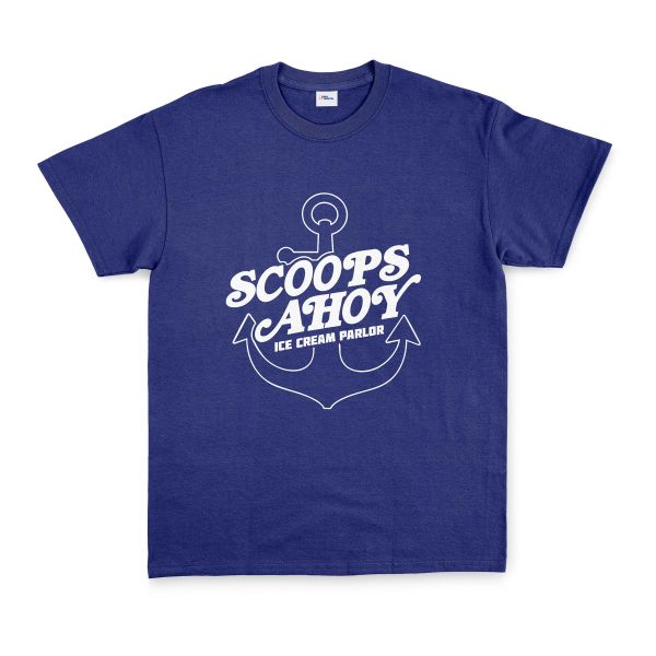 Scoops Ahoy Ice Cream Parlor Tişört L - İndigo Mavisi