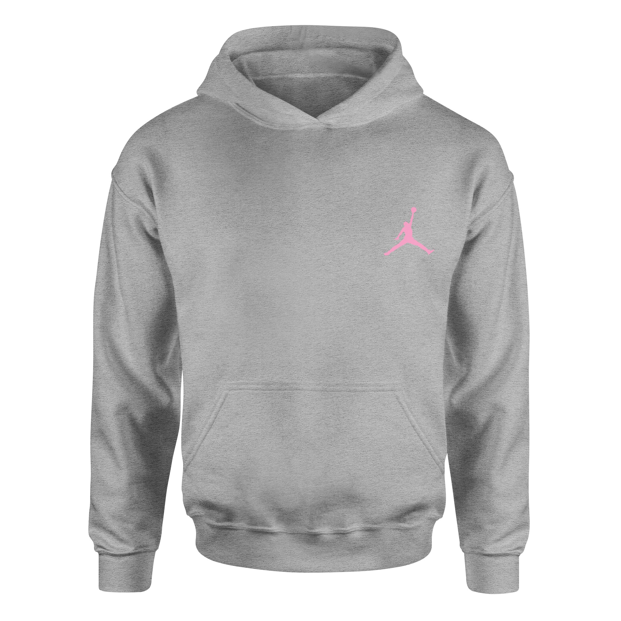Air Jordan Pink Stroked Hoodie M - Gri
