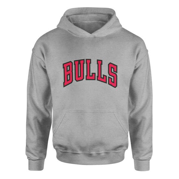 BULLS Hoodie M - Gri